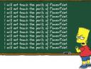 Bart Simpson I will not teach the perils of Powerpoint